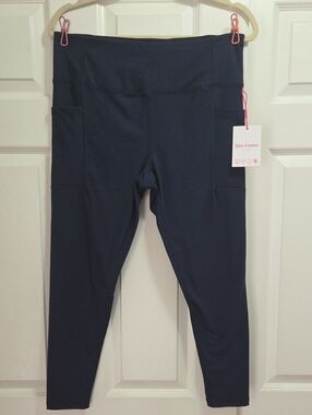 Juicy Couture Sport Navy High-Waist Pocket Leggings